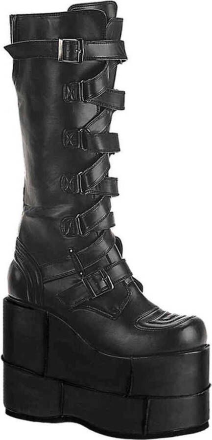 Demonia Cult STACK-308 Plateau Laarzen 40 Shoes Zwart