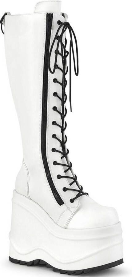 DemoniaCult WAVE-200 Plateau Laarzen 39 Shoes Wit Zwart - Foto 1