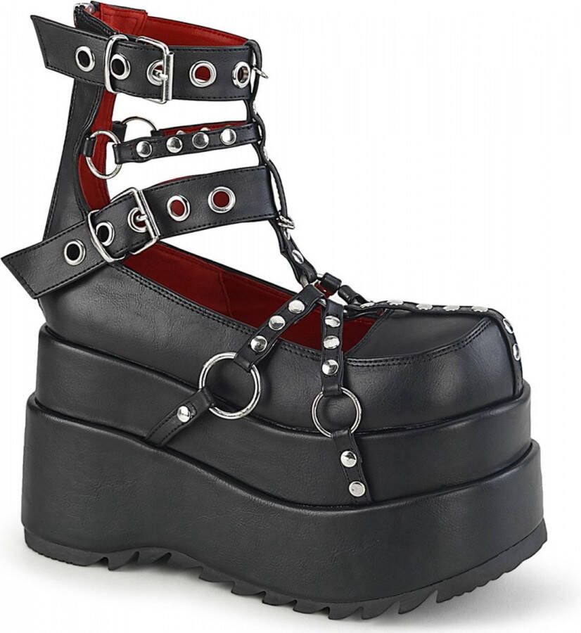 Demonia Plateau Sandaal 36 Shoes BEAR 28 Zwart