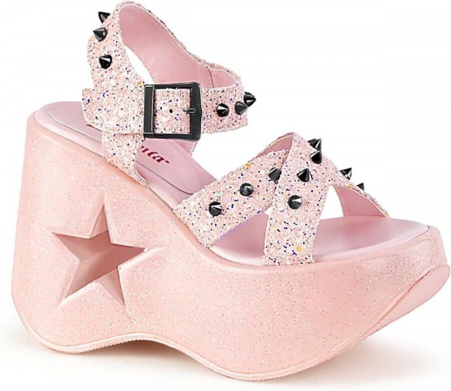 Demonia Plateau Sandaal 36 Shoes DYNAMITE 02 Roze