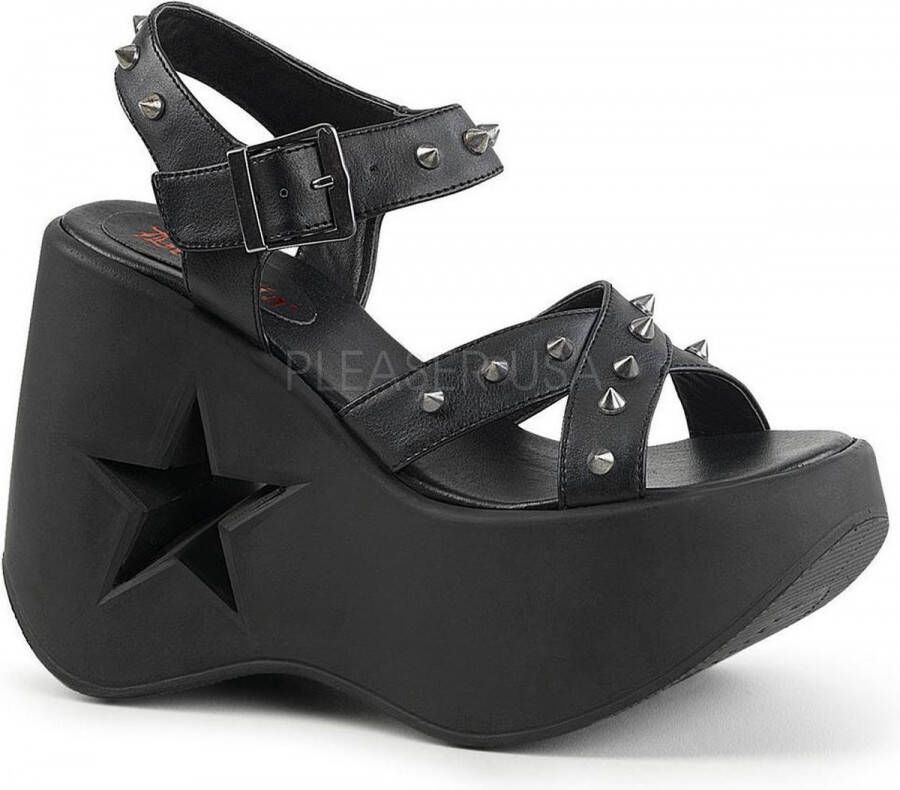 Demonia Plateau Sandaal 36 Shoes DYNAMITE 02 Zwart