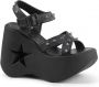 DemoniaCult DYNAMITE-02 Plateau Sandaal 36 Shoes Zwart - Thumbnail 1