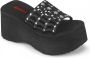 Demonia Plateau Sandaal 37 Shoes FUNN 13 Zwart - Thumbnail 4