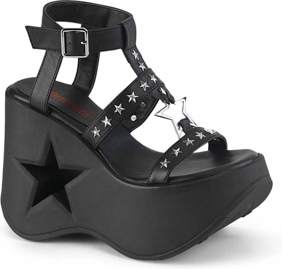 Demonia Plateau Sandaal 37 Shoes DYNAMITE 12 Zwart