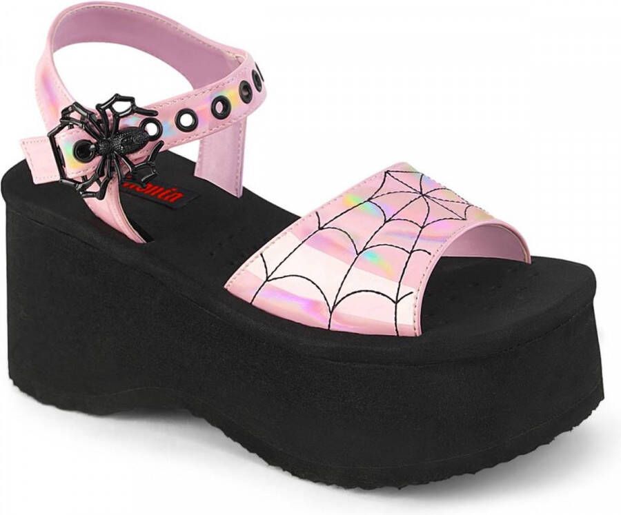 Demonia Plateau Sandaal 37 Shoes FUNN 10 Roze