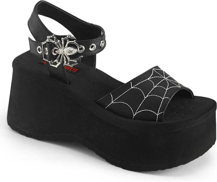 DemoniaCult FUNN10 Platform Sandals 37 Shoes Zwart