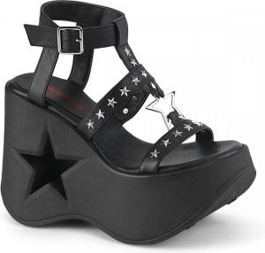 Demonia Plateau Sandaal 39 Shoes DYNAMITE 12 Zwart