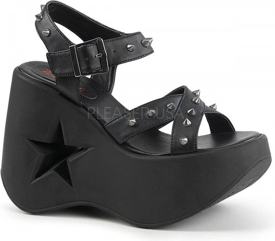 Demonia Plateau Sandaal 41 Shoes DYNAMITE 02 Zwart