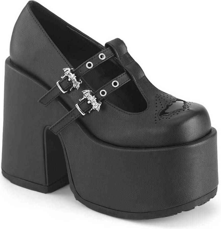 DemoniaCult CAMEL-55 Plateau Sandaal 39 Shoes Zwart - Foto 2