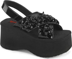 Demonia Plateau Sandaal 38 Shoes FUNN 12 Zwart