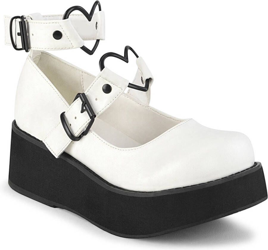 DemoniaCult SPRITE-02 Plateau Sandaal 40 Shoes Wit Zwart - Foto 1