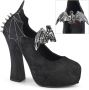 DemoniaCult DEMON-18 Hoge hakken 36 Shoes Zwart - Thumbnail 1