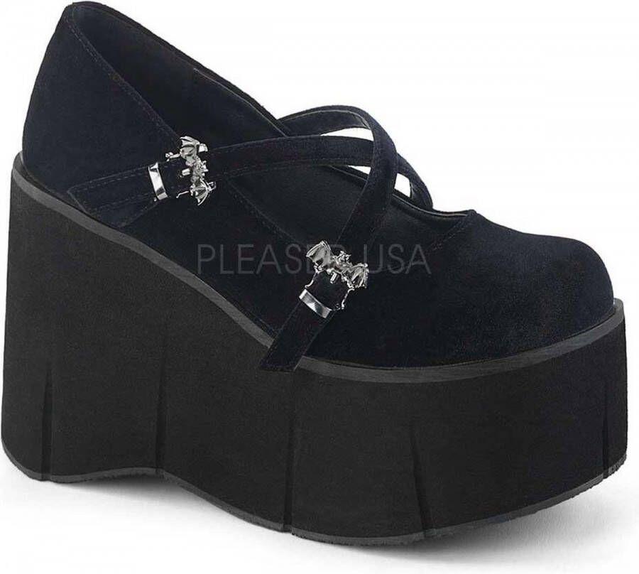 DemoniaCult KERA-10 Sleehakken 36 Shoes Zwart