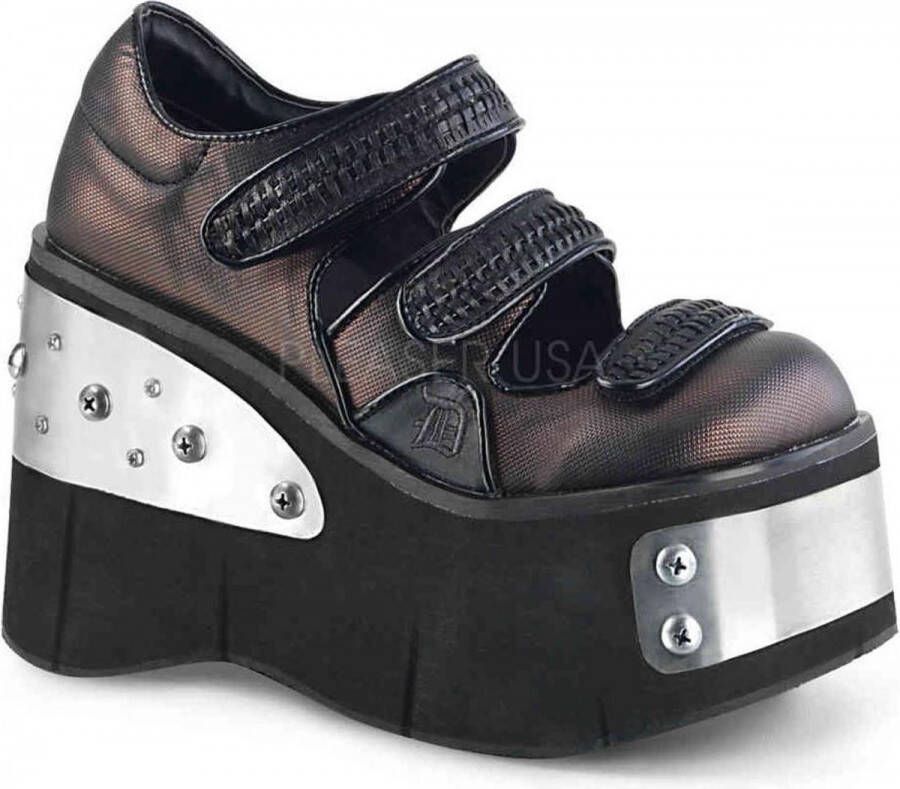Demonia Sleehakken 36 Shoes KERA 13 Bronskleurig Zwart