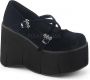 DemoniaCult KERA-10 Sleehakken 39 Shoes Zwart - Thumbnail 1