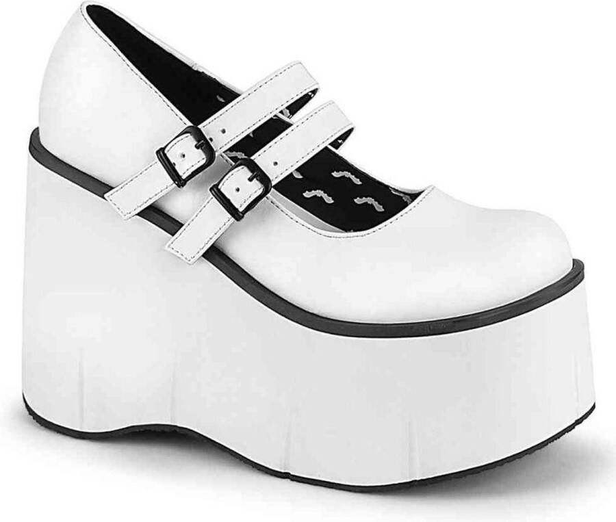 DemoniaCult KERA-08 Plateau Sandaal 39 Shoes Wit
