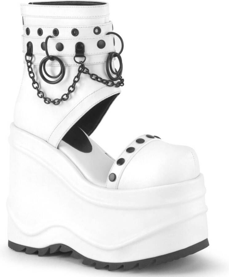DemoniaCult WAVE-22 Sleehakken 36 Shoes Wit Zwart - Foto 1