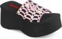 DemoniaCult FUNN-13 Plateau Sandaal 39 Shoes Roze - Thumbnail 4