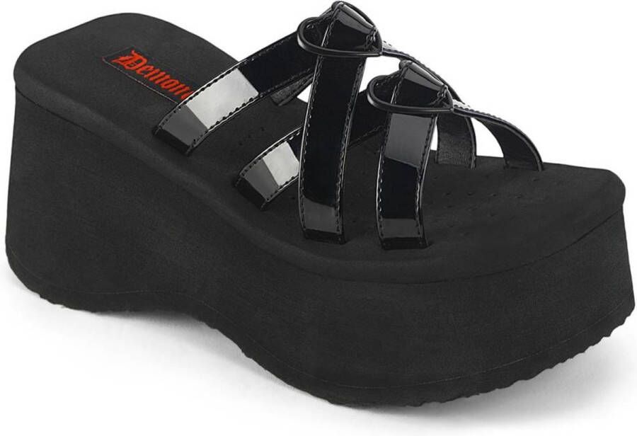 Demonia Slippers 38 Shoes FUNN 15 Zwart