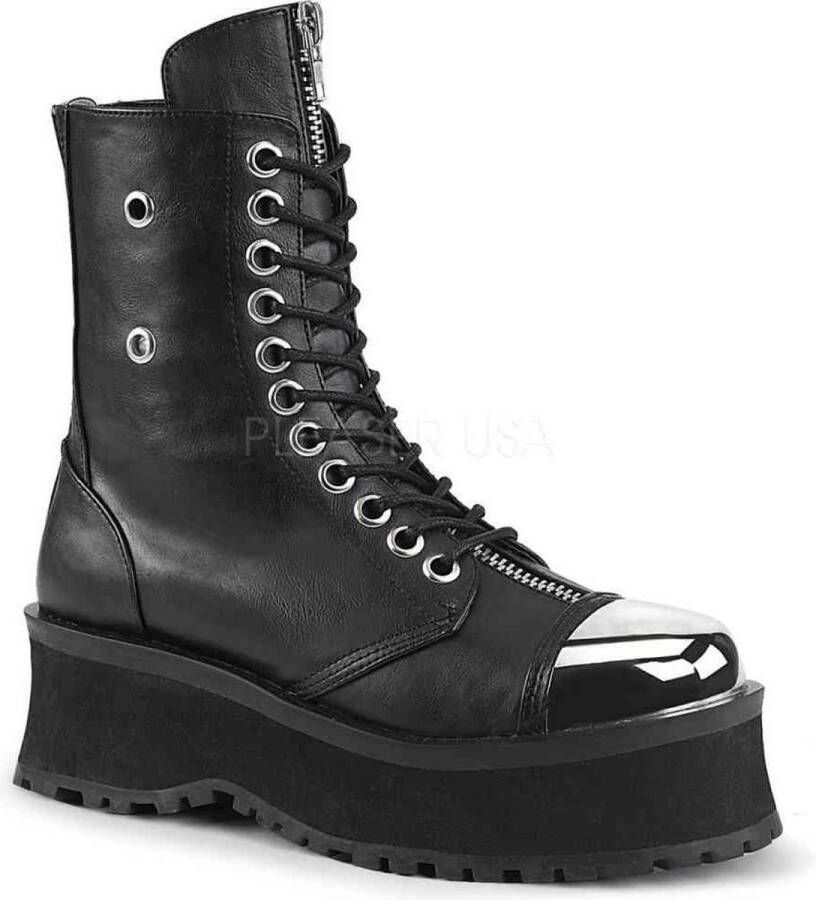 DemoniaCult GRAVEDIGGER-10 Veterlaars 44 Shoes Zwart - Foto 1