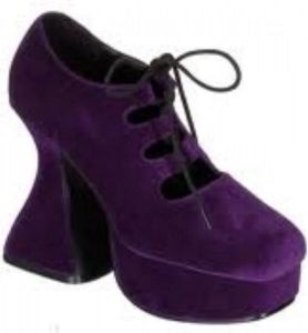 Demonia Witch 130 - Purple Suede Shoes