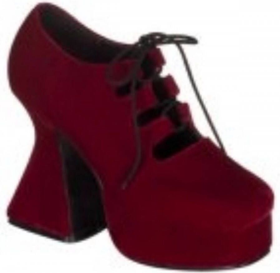 Demonia Witch 130 - Red Suede Shoes