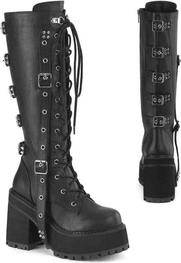 DemoniaCult ASSAULT-218 Plateau Laarzen 37 Shoes Zwart - Foto 1