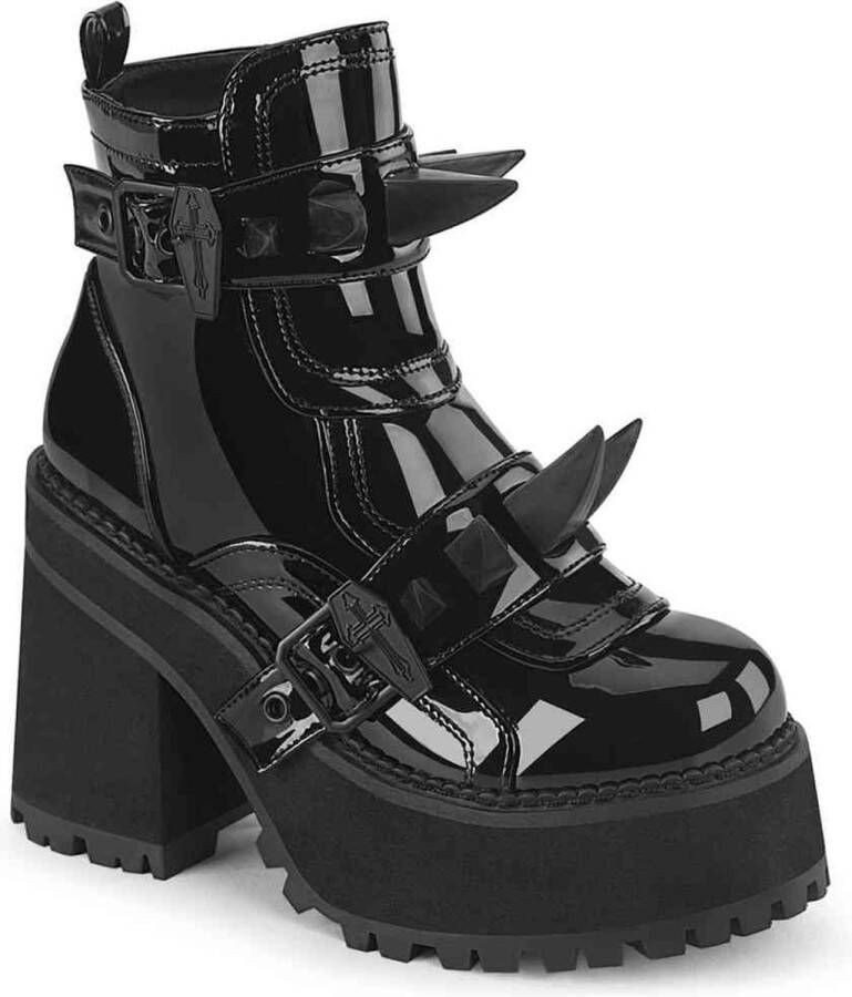 DemoniaCult ASSAULT-72 Plateau Laarzen 36 Shoes Zwart