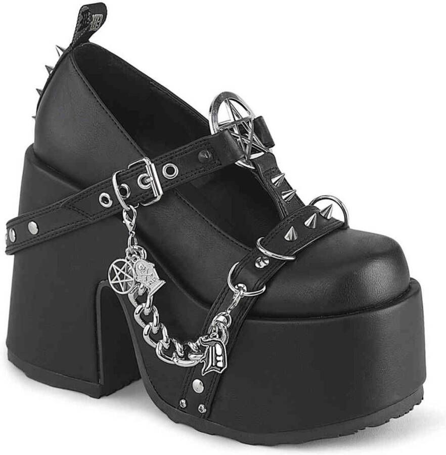 DemoniaCult CAMEL-33 Plateau hakken 36 Shoes Zwart