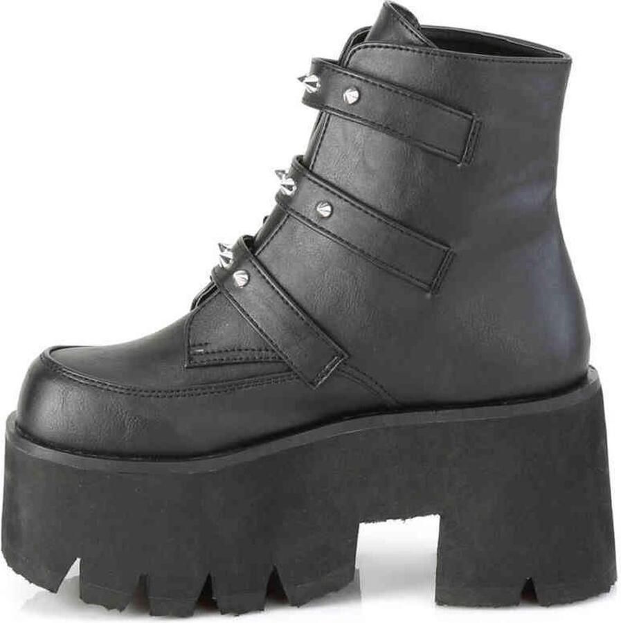 DemoniaCult ASHES-55 Plateau Laarzen 37 Shoes Zwart