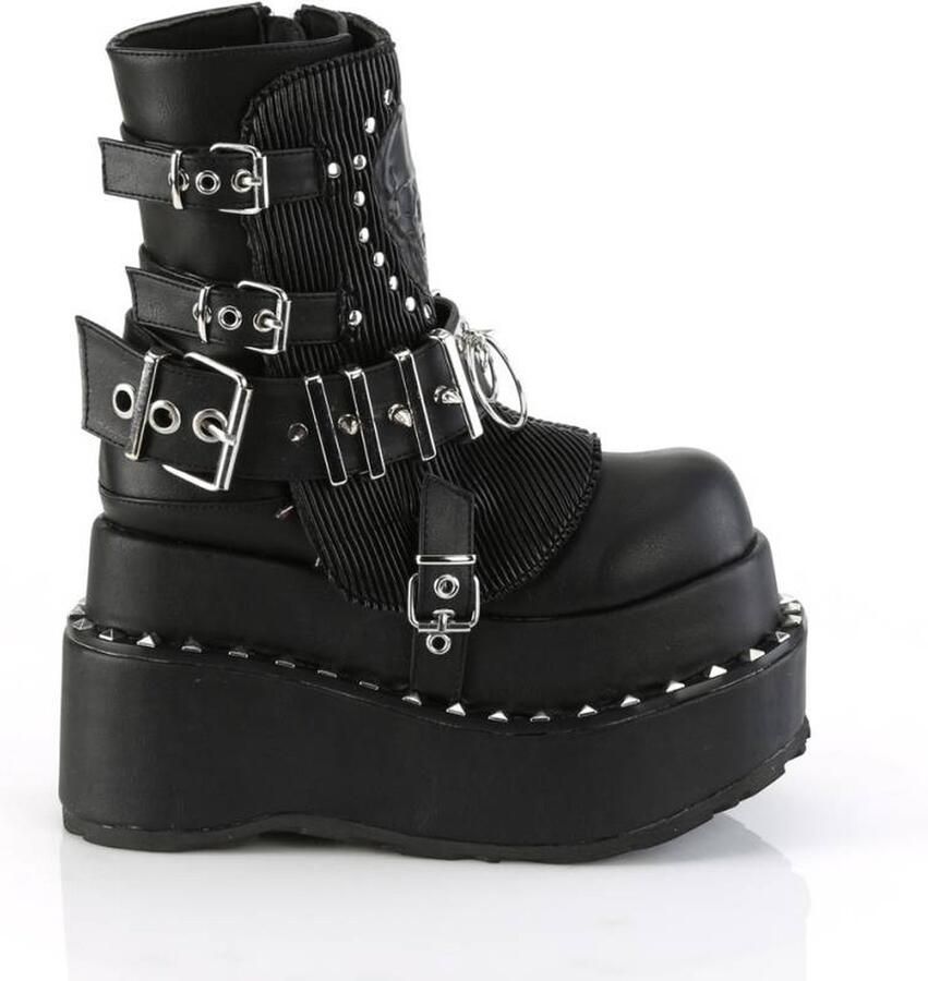 DemoniaCult BEAR-150 Plateau Laarzen 37 Shoes Zwart