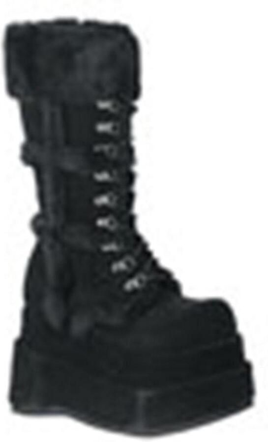 DemoniaCult BEAR-202 Plateau Laarzen 40 Shoes Zwart