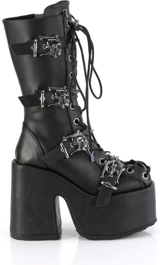 DemoniaCult CAMEL-115 Plateau Laarzen 41 Shoes Zwart