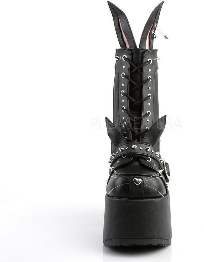 DemoniaCult CAMEL-202 Plateau Laarzen 39 Shoes Zwart