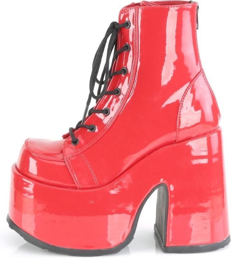 DemoniaCult CAMEL-203 Plateau Laarzen 36 Shoes Rood