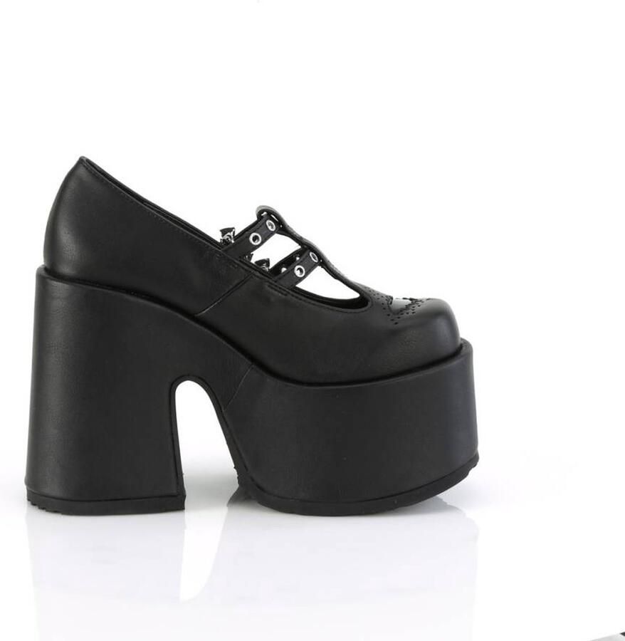 DemoniaCult CAMEL-55 Plateau Sandaal 39 Shoes Zwart