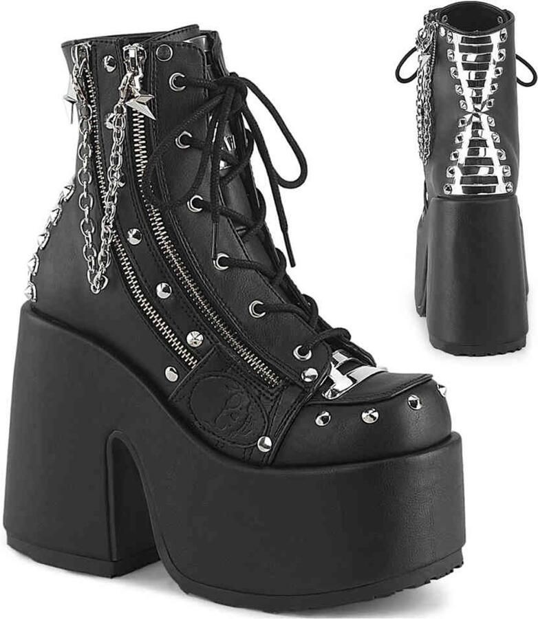 DemoniaCult CAMEL208 Plateau Laarzen 42 Shoes Zwart
