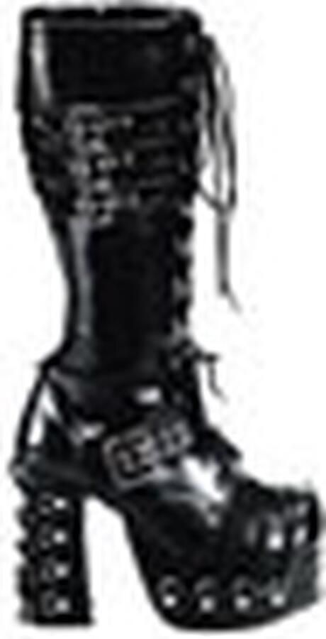 DemoniaCult CHARADE-206 Plateau Laarzen 41 Shoes Zwart