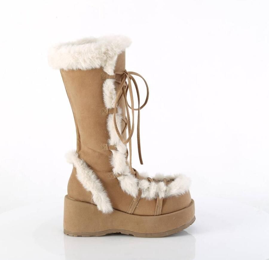 DemoniaCult CUBBY-311 Plateau Laarzen 41 Shoes Creme