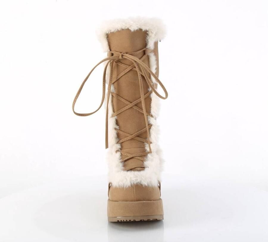 DemoniaCult CUBBY-311 Plateau Laarzen 41 Shoes Creme - Foto 4