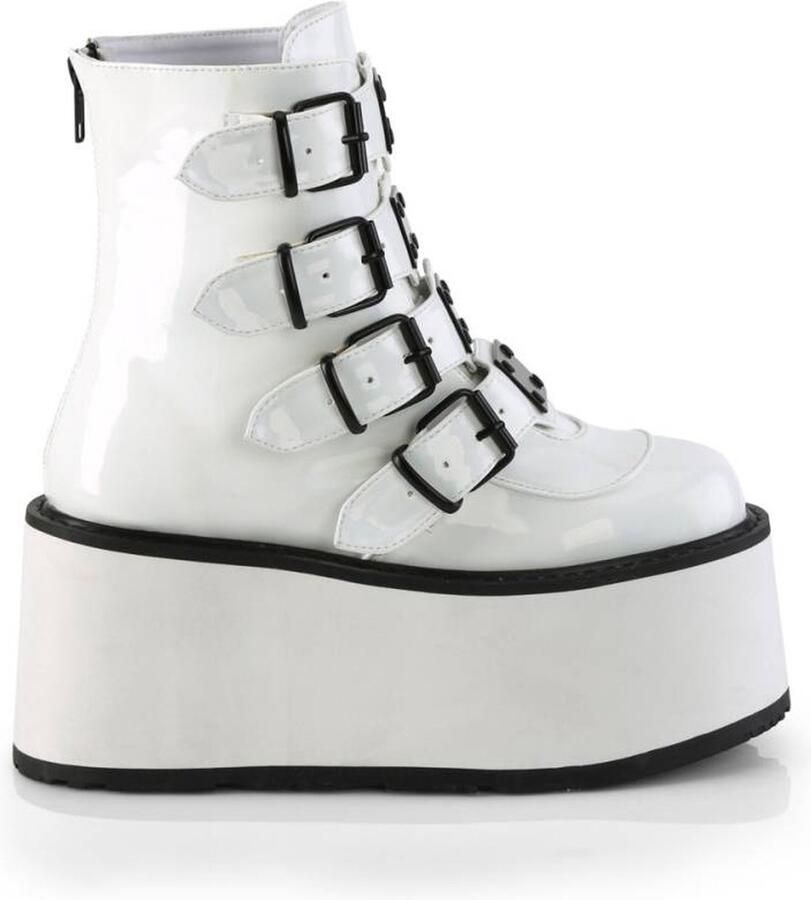 DemoniaCult DAMNED-105 Plateau Laarzen 39 Shoes Wit - Foto 3