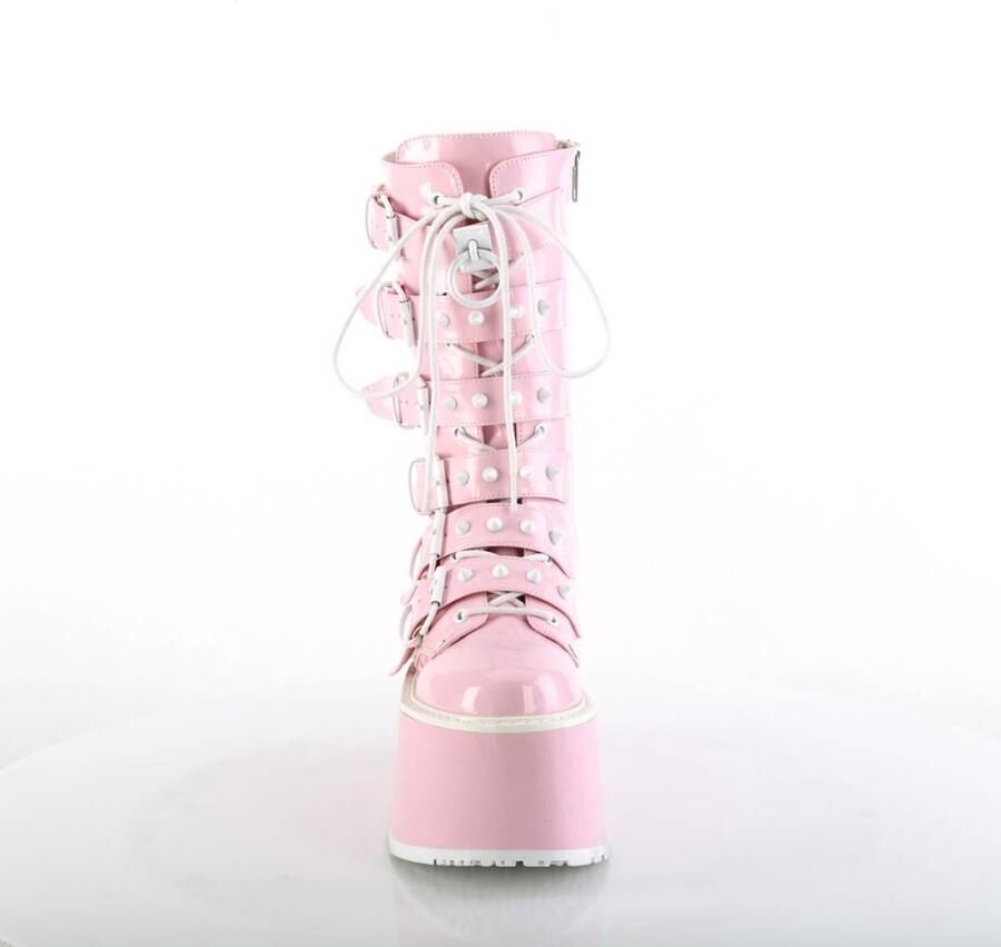 DemoniaCult DAMNED-225 Plateau Laarzen 41 Shoes Roze