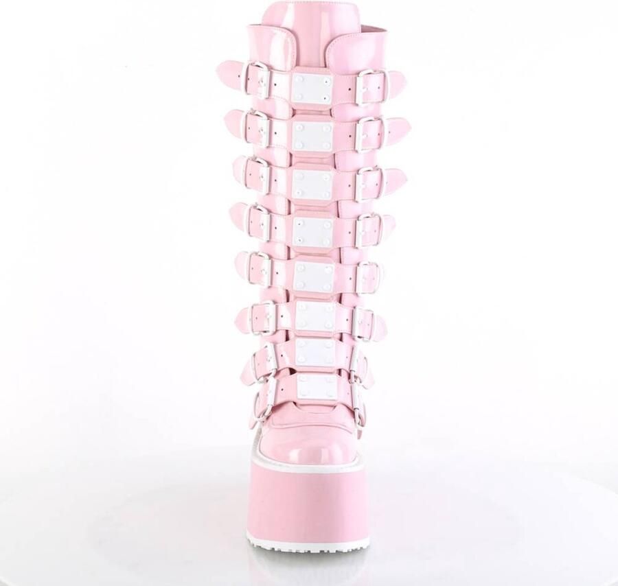DemoniaCult DAMNED-318 Plateau Laarzen 39 Shoes Roze