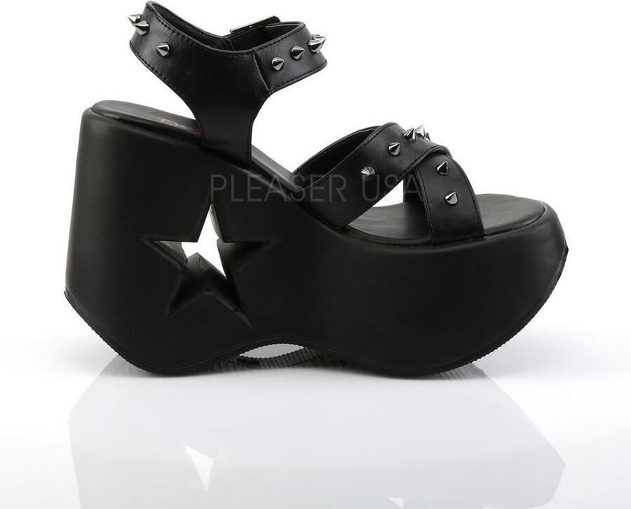 DemoniaCult DYNAMITE02 Platform Sandals 38 Shoes Zwart - Foto 4