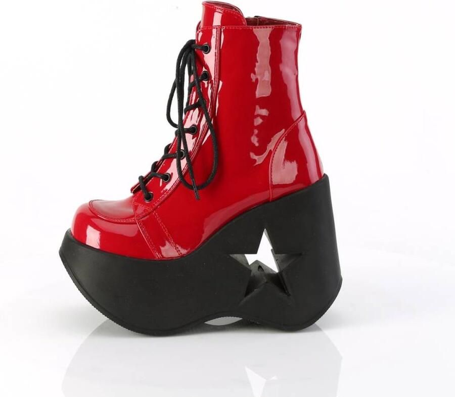 DemoniaCult DYNAMITE-106 Plateau Laarzen 41 Shoes Rood Zwart - Foto 4