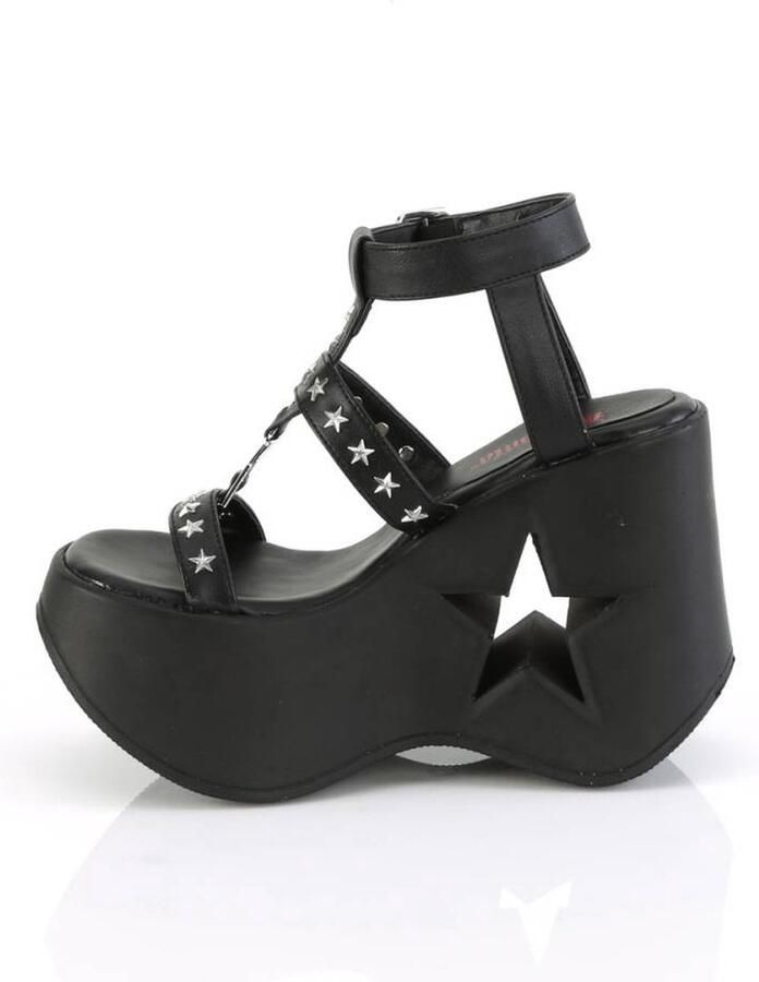 DemoniaCult DYNAMITE-12 Plateau Sandaal 37 Shoes Zwart - Foto 3