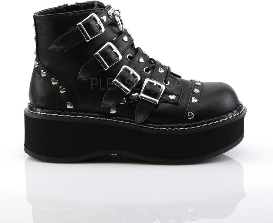 DemoniaCult EMILY-315 Plateau Laarzen 39 Shoes Zwart - Foto 3