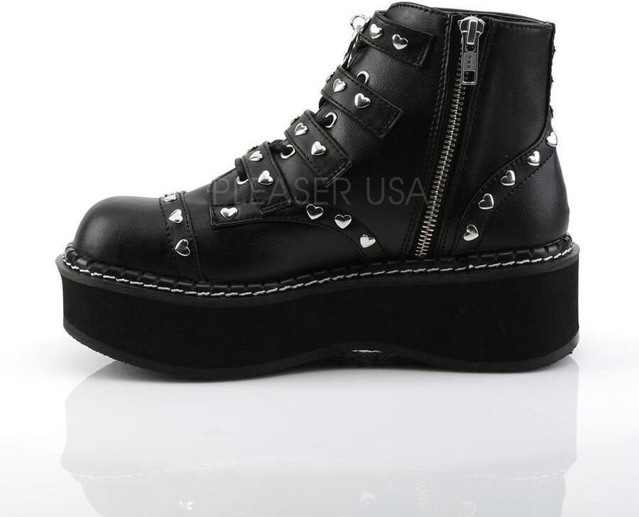 DemoniaCult EMILY-315 Plateau Laarzen 39 Shoes Zwart - Foto 4