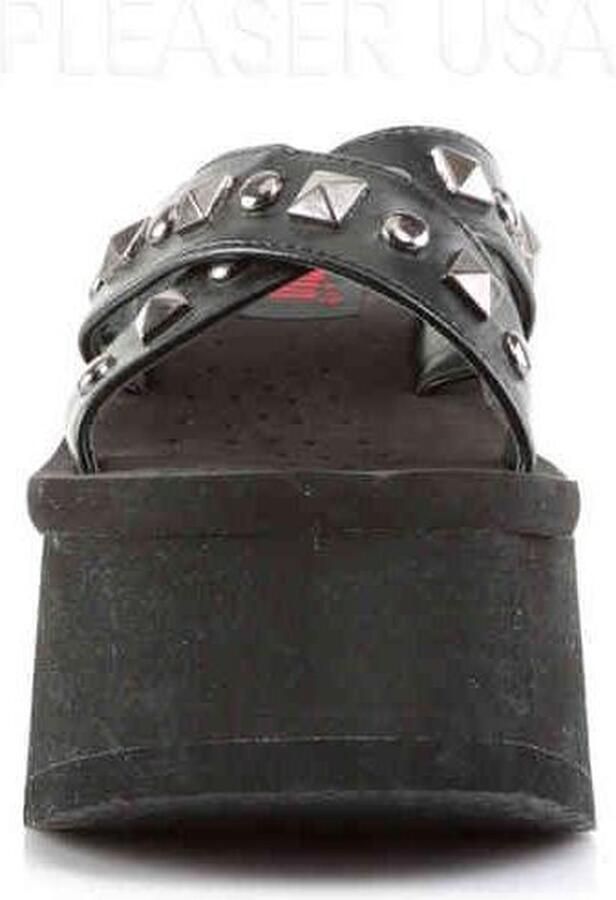 DemoniaCult FUNN-29 Slippers 40 Shoes Zwart