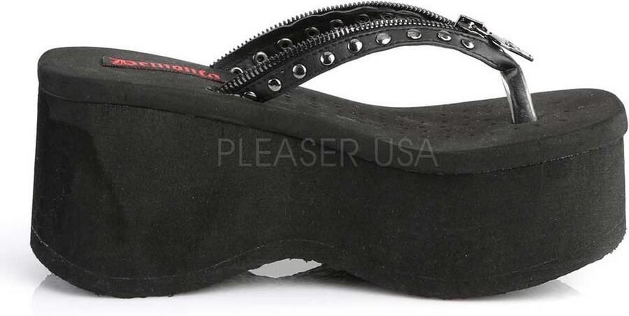 DemoniaCult FUNN-33 Slippers 40 Shoes Zwart - Foto 3